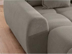 Szürkésbarna sarokkanapé (bal oldali-heverő résszel) Albane – Ropez