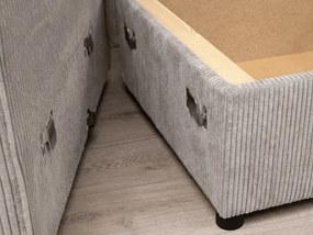 Világosbézs U alakú ülőgarnitúra SMART COSARO 295x140 cm