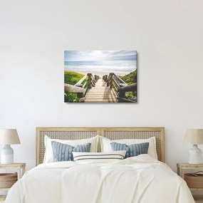 Kép - Bejárat a strandra (70x50 cm)