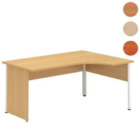 Alfa Office  Alfa 100 ergo irodai asztal, 180 x 120 x 73,5 cm, jobbos kivitel, cseresznye mintázat%