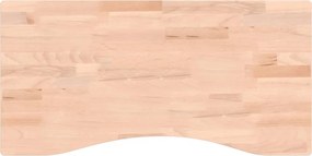 vidaXL tömör bükkfa íróasztallap 80 x (36-40) x 2,5 cm
