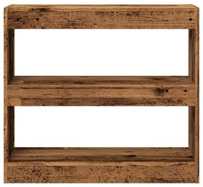 Könyvszekrény/szobaosztó régi fa 80x30x72 cm