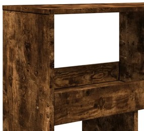 füstös tölgy színű szerelt fa térelválasztó 100 x 33 x 125,5 cm