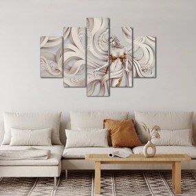 Az istennő képe virágmotívummal (150x105 cm)