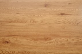 AKCIÓ Fekete étkezőasztal tölgyfa asztallappal NOCTURNE 120x120 II. osztály