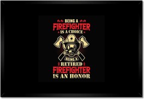 Poszterek keretben 60x40 Tűzoltó tűzoltó fejsze