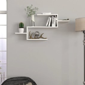 Twist könyvespolc, fehér, 104 cm