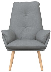 Pihentető Fotel Világosszürke Szövet