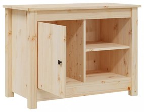 tömör fenyőfa TV-szekrény 70 x 36,5 x 52 cm