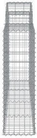 11 db íves horganyzott vas gabion kosár 200x30x100/120 cm