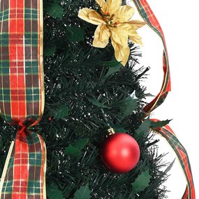 Mű karácsonyfa 100 LED-del állvánnyal Zöld 150 cm PVC