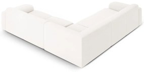 Fehér buklé sarokkanapé (variálható-L alakú) Molino – Micadoni Home