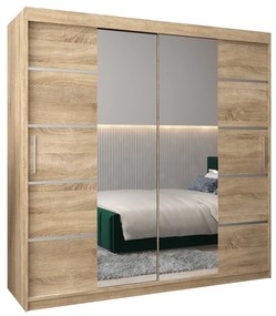 Ruhásszekrény 200 cm Verika 4 200 (szonoma tölgy). 1064314