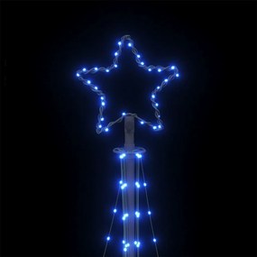 kék LED karácsonyfa 447 LED 249 cm