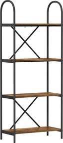 vidaXL Könyvespolc Füstölt tölgy 60 x 30 x 146 cm Faanyag