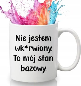 Bögre Fehér 330 ml Kerámia Ajándék Humor Vicces Kütyü Alap Állapot