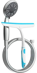 Schütte 64197 - Fényes króm zuhanyszett + üveglehúzó