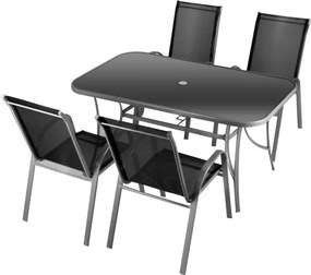 GARTHEN Kerti bútor szett 5 db antracit