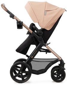KINDERKRAFT - Kombinált babakocsi 3in1 MOOV 2 Sand bézs + autósülés MINK PRO