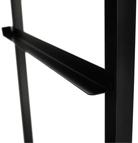 PALMERA szekrény szövet fiókokkal, fekete