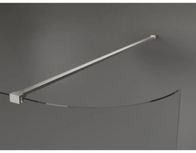 Mexen Kioto, Walk-In zuhany paraván 150 x 200 cm, 8 mm átlátszó üveg, csiszolt acél profil, 800-150-101-97-06