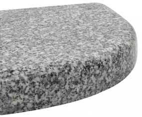 ívelt szürke gránit napernyőtalp 10 kg