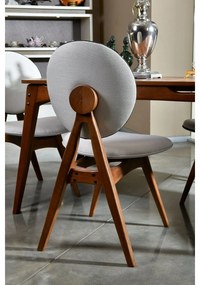 Touch Cream and Walnut étkezőszék szett, 2 db