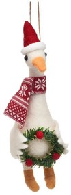 Textil kézzel készített karácsonyfadísz 14 cm Goose – Sass &amp; Belle