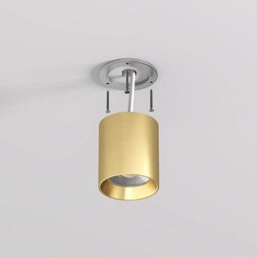 DK/EU-2610-SB Surface mounted ceiling downlight SHINE TUBE series, D70*H80, LED, IP20, 3000К, 10W, RA≥90, satin brass color, aluminum — DK/EU-2610-SB