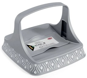 STEFANPLAST Lapos szalvétatartó Tosca fehér/szürke