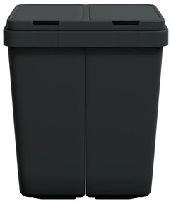 antracitszürke dupla szemeteskuka 2x25 L
