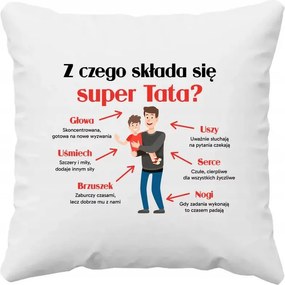 Miből áll a szuper apa Párna Ajándék Apák Napja