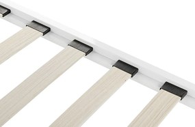 Franciaágy 180 cm CONNET (ágyráccsal) (fehér). 1007226