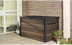 Barna műanyag kerti tárolódoboz Signature – Keter