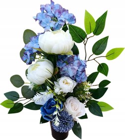 Csokor Betét Váza Művirág Sír Temető Hortenzia