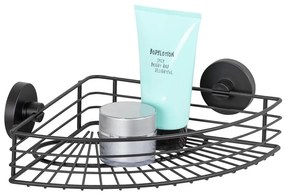 WENKO 24735100-Polc VACUUM-LOC kerek fekete 35x22,5 cm