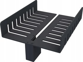 Nimco Unix fekete üveg zuhanypolc 2091-DL-25-90