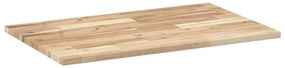 négyszög alakú tömör akácfa asztallap 80 x 50 x 2 cm