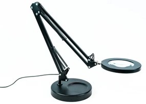 Brilagi - LED Dimmelhető asztali lámpa nagyítóval LED/12W/5V 3000/4200/6000K fekete