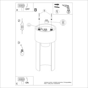 Sollux SL.1673 - Mennyezeti lámpa FLASH 1xE27/15W/230V fehér