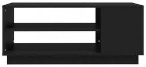 fekete szerelt fa dohányzóasztal 102x55x43 cm