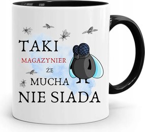 Fekete Bögre Legyek Tárolójának Nem Ül Le fényképes nyomattal