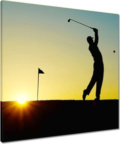 Vászonkép 60x60 Golfista Céllövés