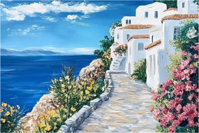 Kép - Sikátor a tenger mellett (90x60 cm)