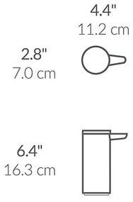 Matt ezüstszínű automata acél szappanadagoló 266 ml – simplehuman