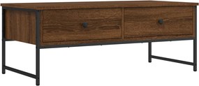 vidaXL barna tölgyszínű szerelt fa dohányzóasztal 101x49x39,5 cm