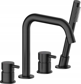 Kfa Kádtöltő Csaptelep Álló 4 Lyukú Moza, Fekete