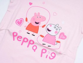 PEPPA MALAC gyerek póló 2 db világos rózsaszín/fehér - különböző méretekben Méret: 110 - 116