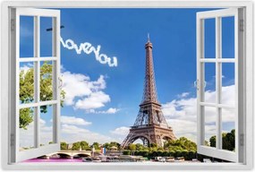 Poszterek 120x80 Eiffel-torony I love You
