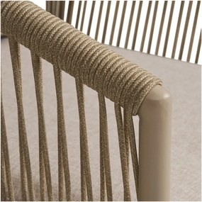 Bézs fém-párnázott kerti szék Salerno – House Nordic